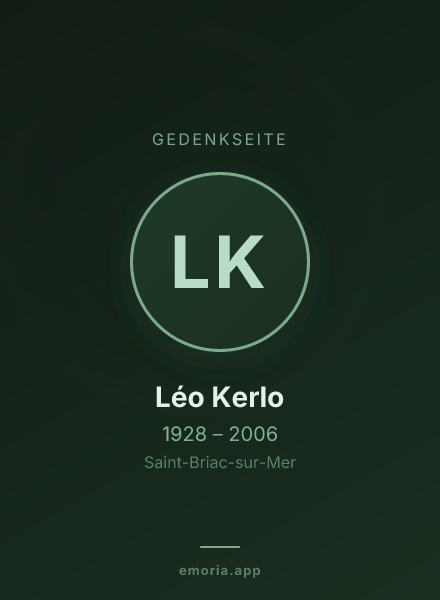 Gedenkportrait von Léo Kerlo