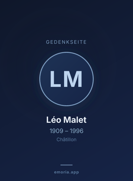 Gedenkportrait von Léo Malet