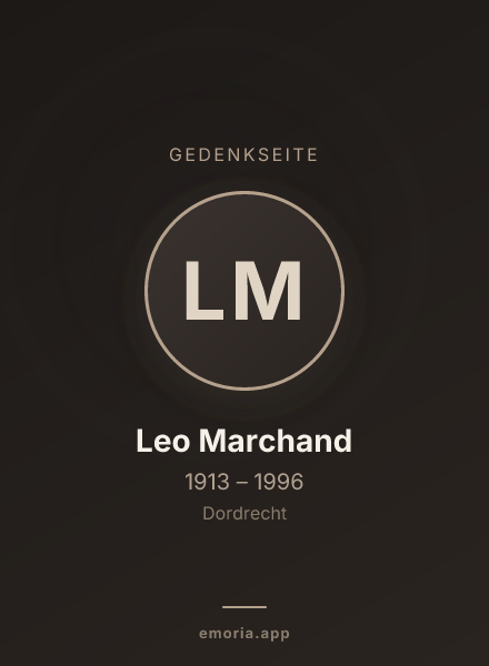 Gedenkportrait von Leo Marchand