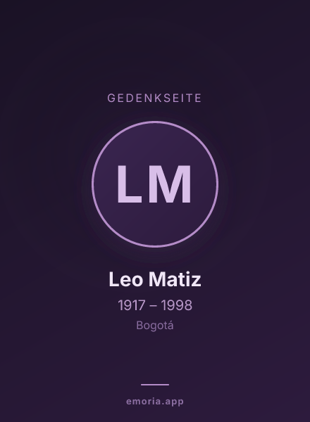 Gedenkportrait von Leo Matiz
