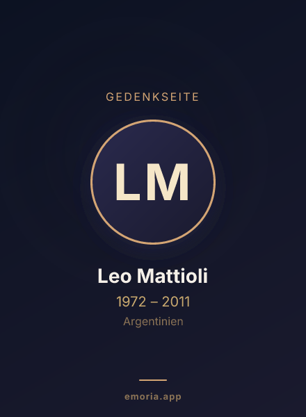 Gedenkportrait von Leo Mattioli