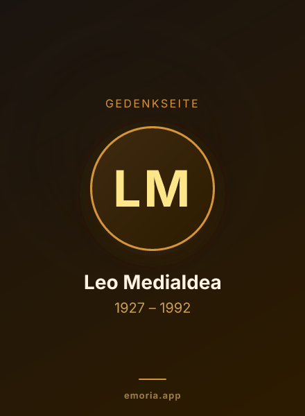 Gedenkportrait von Leo Medialdea