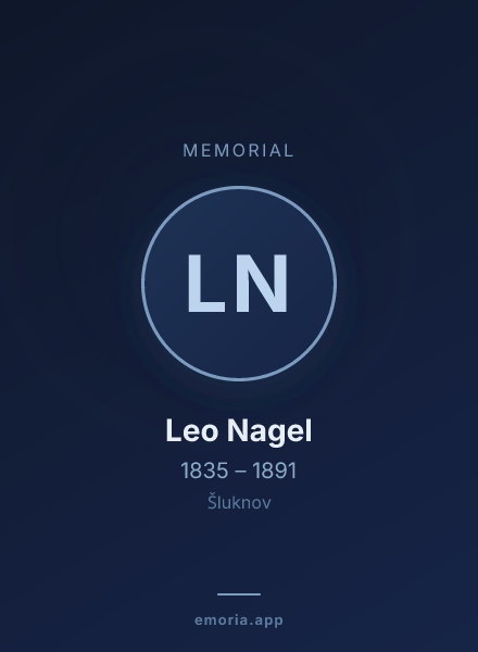 Memorial portrait of Leo Nagel