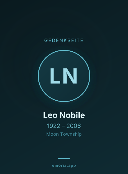 Gedenkportrait von Leo Nobile