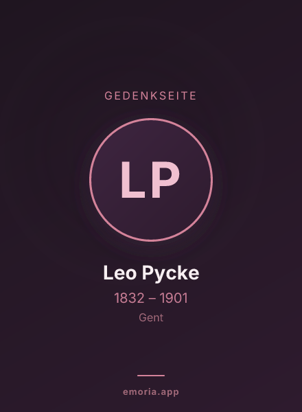 Gedenkportrait von Leo Pycke