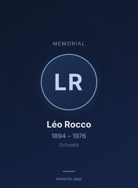 Memorial portrait of Léo Rocco