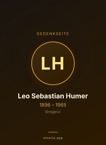 Gedenkportrait von Leo Sebastian Humer