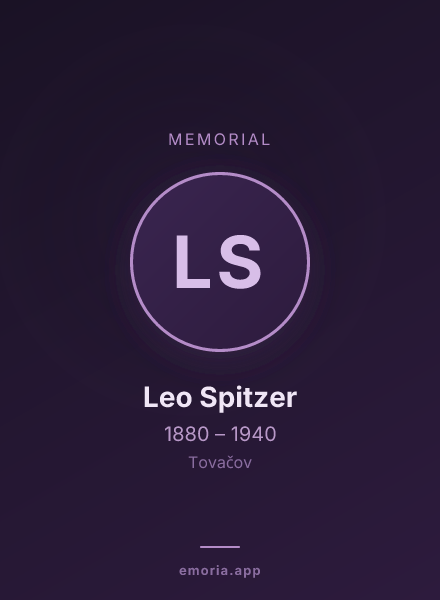 Memorial portrait of Leo Spitzer