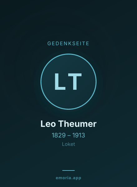 Gedenkportrait von Leo Theumer