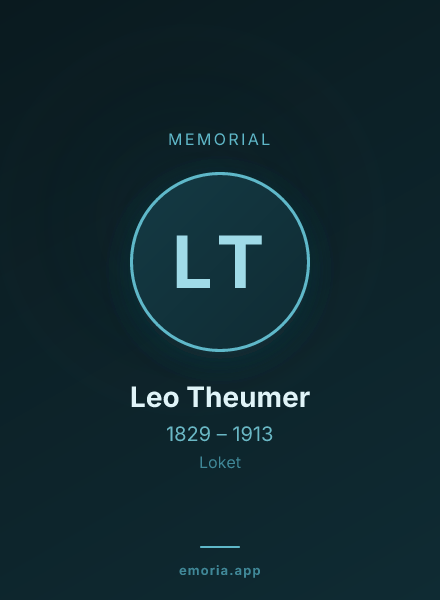Memorial portrait of Leo Theumer