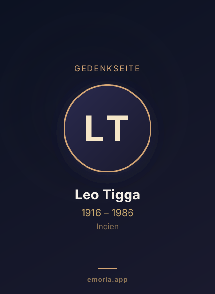 Gedenkportrait von Leo Tigga