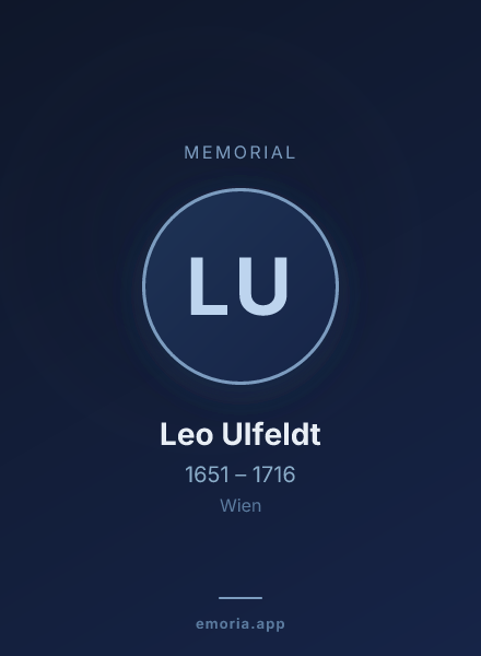 Memorial portrait of Leo Ulfeldt
