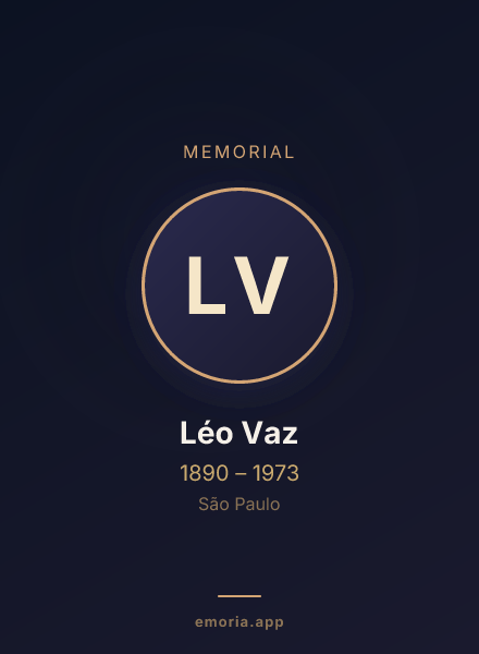 Memorial portrait of Léo Vaz