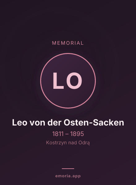 Memorial portrait of Leo von der Osten-Sacken