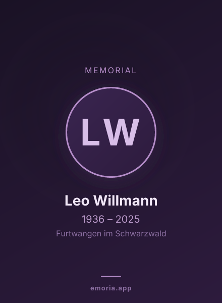 Memorial portrait of Leo Willmann