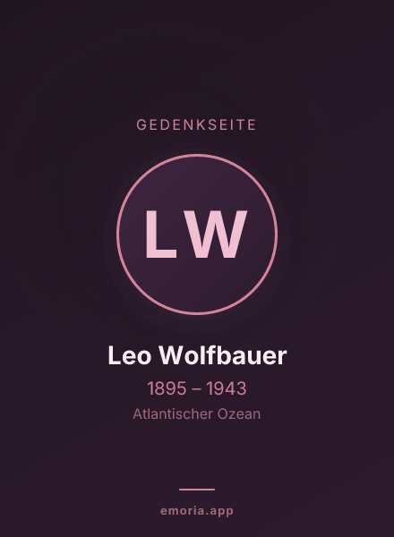Gedenkportrait von Leo Wolfbauer