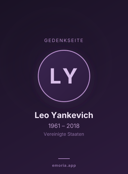 Gedenkportrait von Leo Yankevich