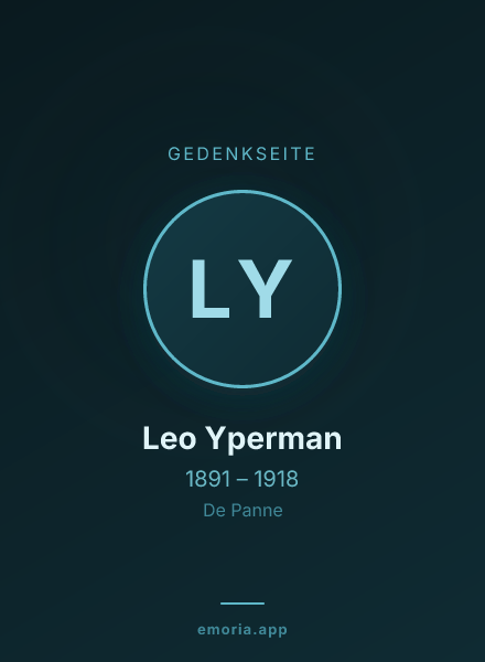 Gedenkportrait von Leo Yperman