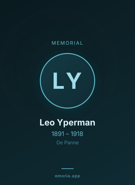 Memorial portrait of Leo Yperman