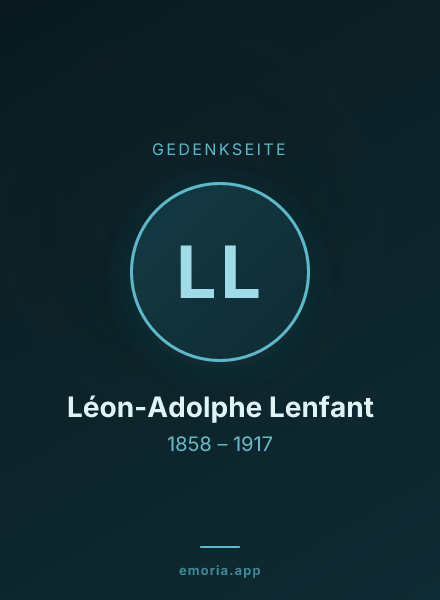 Gedenkportrait von Léon-Adolphe Lenfant