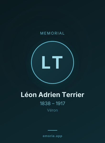 Memorial portrait of Léon Adrien Terrier