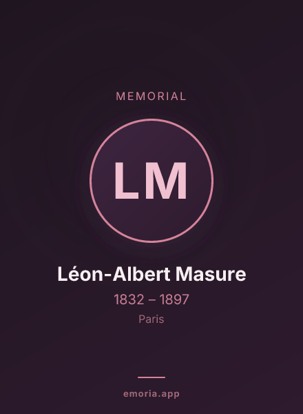 Memorial portrait of Léon-Albert Masure