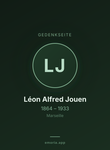 Gedenkportrait von Léon Alfred Jouen