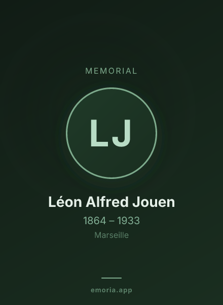 Memorial portrait of Léon Alfred Jouen