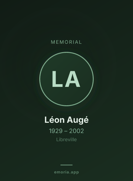 Memorial portrait of Léon Augé