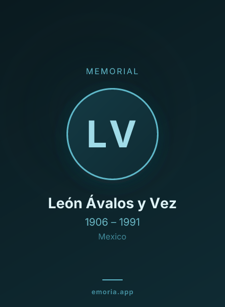 Memorial portrait of León Ávalos y Vez