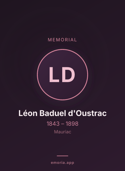 Memorial portrait of Léon Baduel d'Oustrac