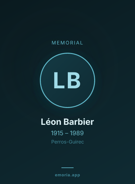 Memorial portrait of Léon Barbier