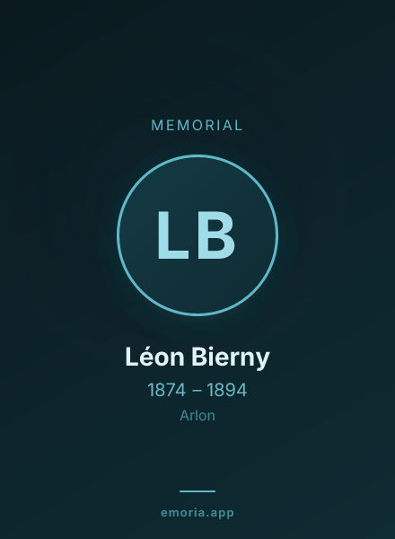 Memorial portrait of Léon Bierny