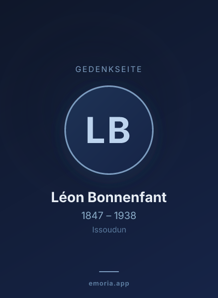 Gedenkportrait von Léon Bonnenfant
