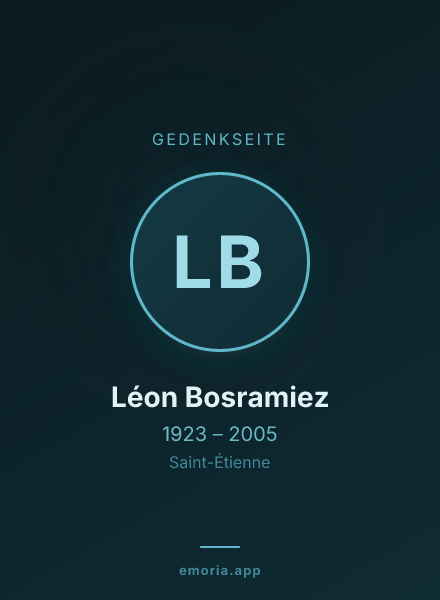 Gedenkportrait von Léon Bosramiez