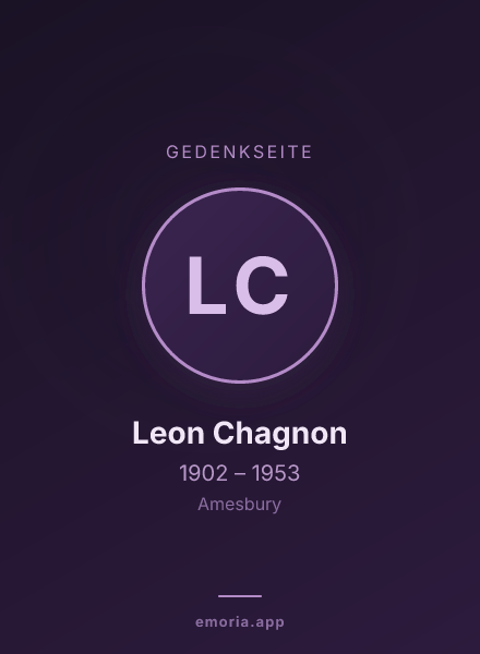 Gedenkportrait von Leon Chagnon