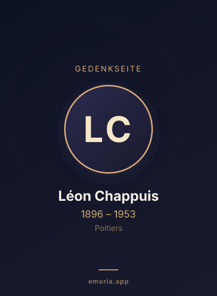 Gedenkportrait von Léon Chappuis