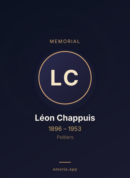 Memorial portrait of Léon Chappuis