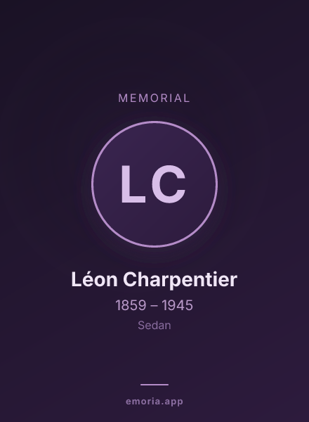 Memorial portrait of Léon Charpentier