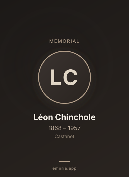 Memorial portrait of Léon Chinchole