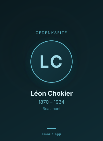 Gedenkportrait von Léon Chokier