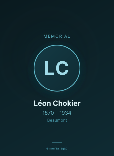 Memorial portrait of Léon Chokier