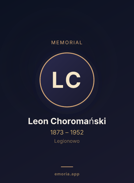 Memorial portrait of Leon Choromański