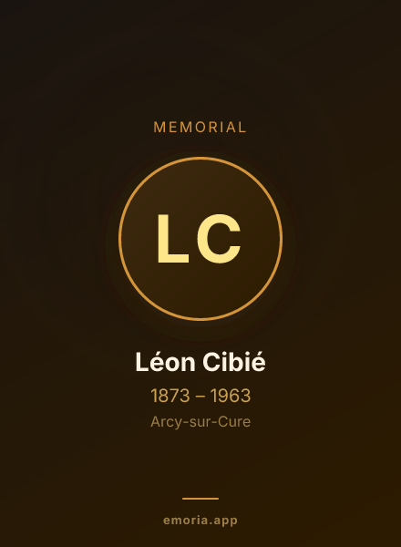 Memorial portrait of Léon Cibié