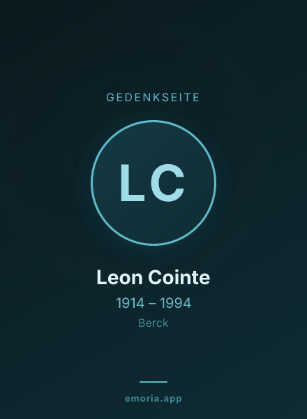 Gedenkportrait von Leon Cointe