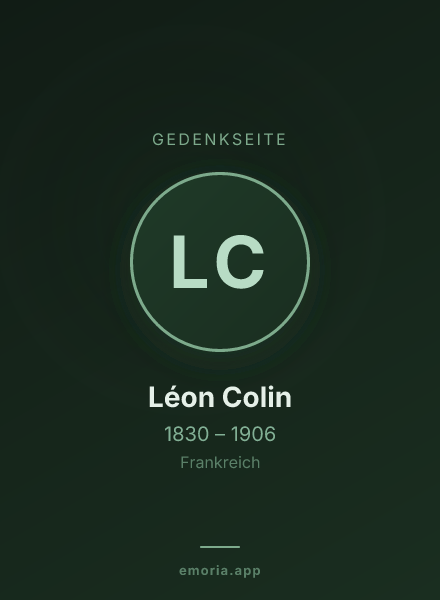 Gedenkportrait von Léon Colin