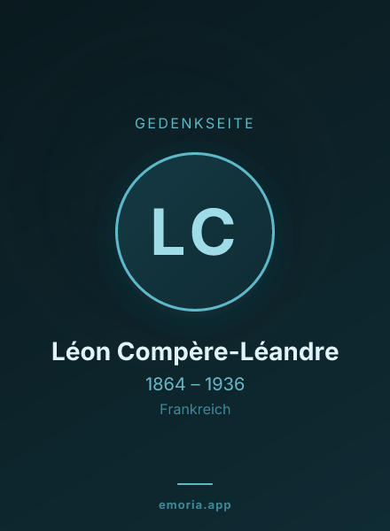 Gedenkportrait von Léon Compère-Léandre