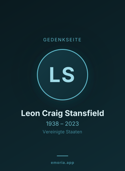 Gedenkportrait von Leon Craig Stansfield