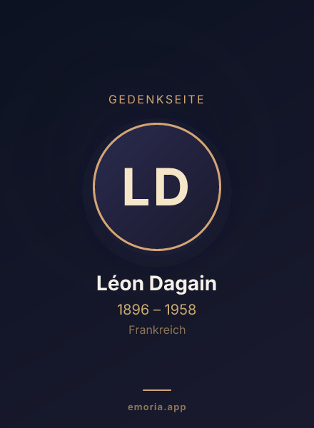 Gedenkportrait von Léon Dagain