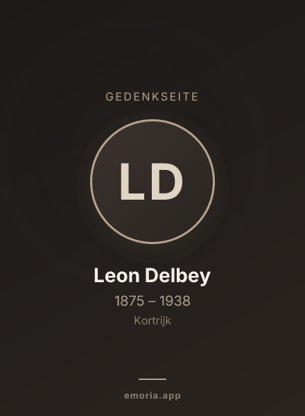Gedenkportrait von Leon Delbey